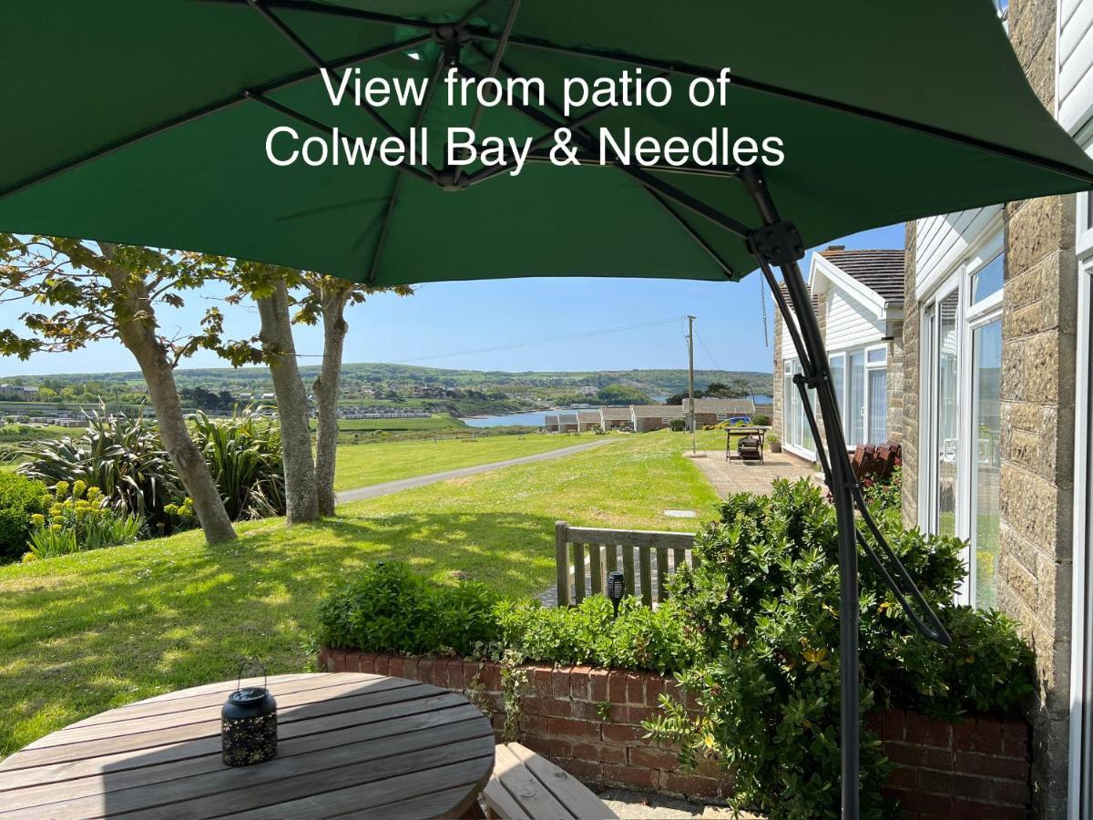 Valley View Self-Catering Coastal Bungalow In Rural West Wight Freshwater Exterior foto